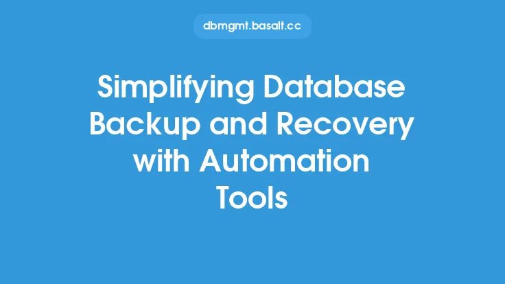 Simplifying Database Backup and Recovery with Automation Tools Thumbnail