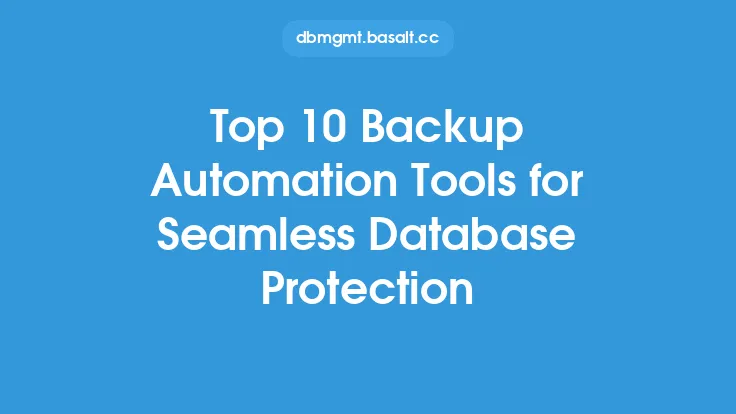 Top 10 Backup Automation Tools for Seamless Database Protection Thumbnail