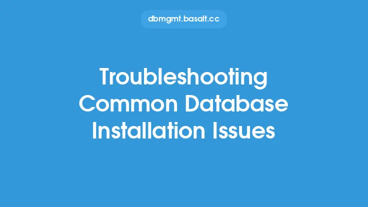 Troubleshooting Common Database Installation Issues Thumbnail