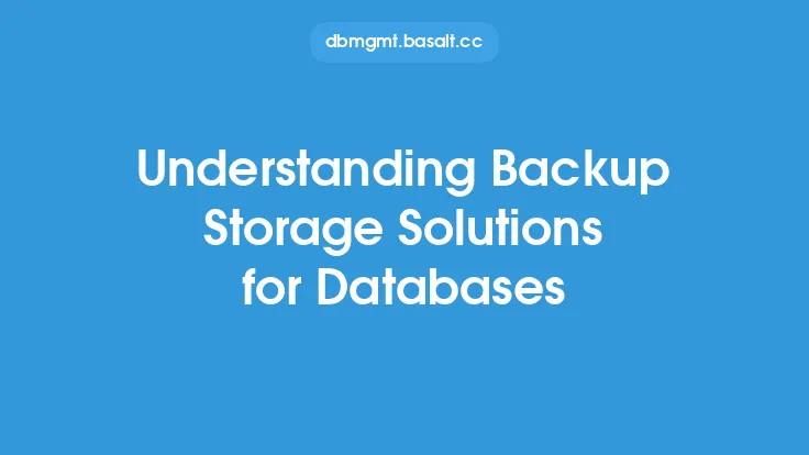 Understanding Backup Storage Solutions for Databases Thumbnail
