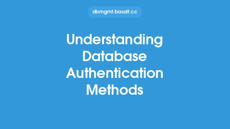 Understanding Database Authentication Methods Thumbnail