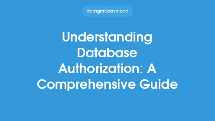Understanding Database Authorization: A Comprehensive Guide Thumbnail