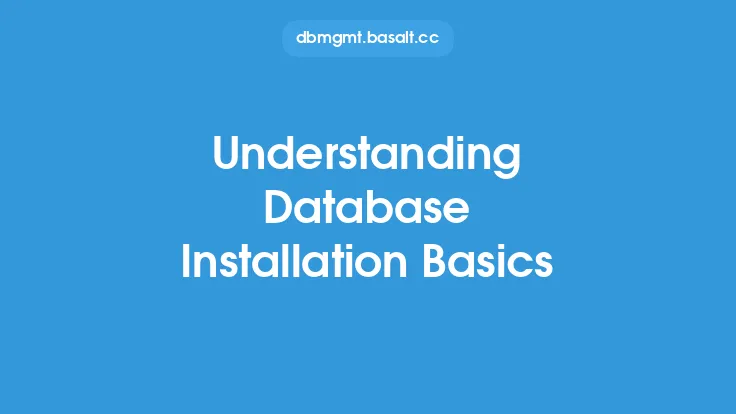 Understanding Database Installation Basics Thumbnail