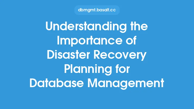 Understanding the Importance of Disaster Recovery Planning for Database Management Thumbnail
