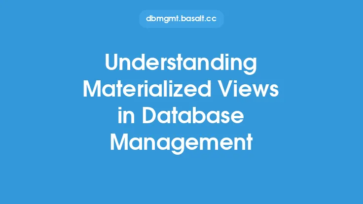 Understanding Materialized Views in Database Management Thumbnail
