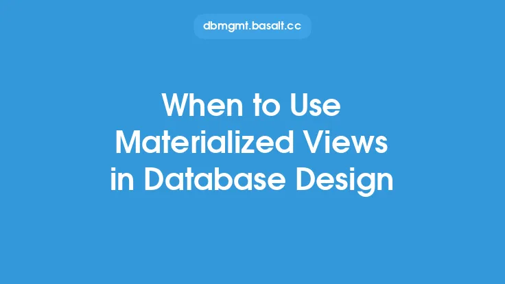 When to Use Materialized Views in Database Design Thumbnail