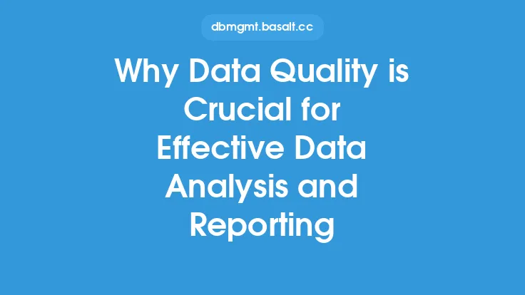 Why Data Quality is Crucial for Effective Data Analysis and Reporting Thumbnail